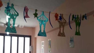 مدارس رياض الأطفال تستعد بزينة رمضان