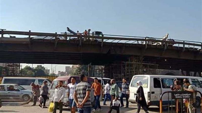 غلق جزئي لكوبري السيدة