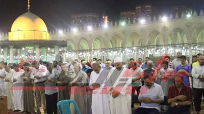 صلاة التراويح في مسجد عمرو بن العاص (صور)‎