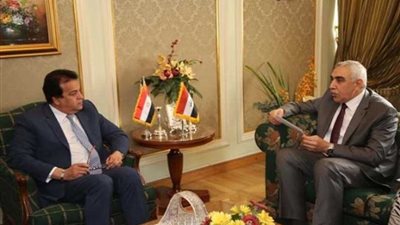 وزير التعليم العالى يستقبل السفير العراقى بالقاهرة