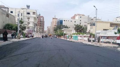 الانتهاء من رصف شوارع حي أول طنطا