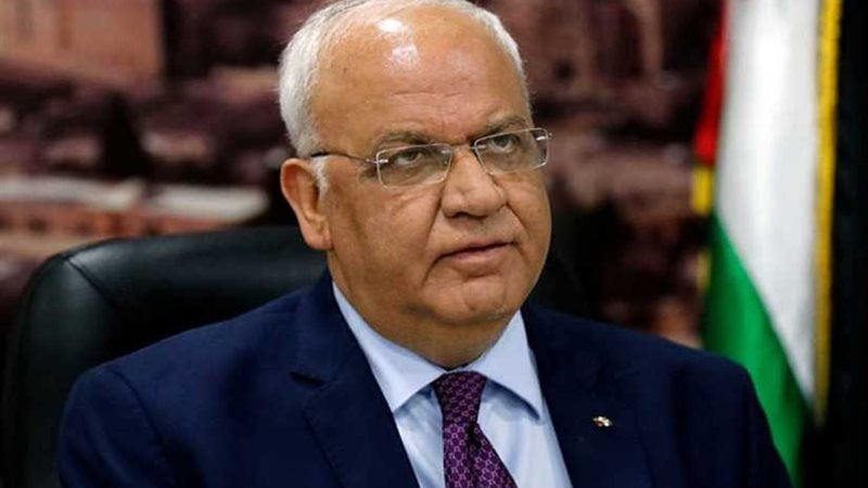 عريقات يوجه الشكر