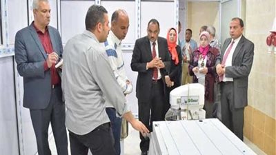 رئيس جامعة بني سويف يتفقد بعض الكليات ودار الضيافة والمدن الجامعية