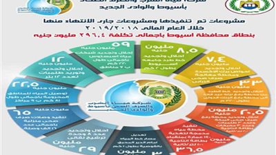 269.4 مليون لمشروعات مياه الشرب والصرف للعام الحالي بقرى ونجوع أسيوط