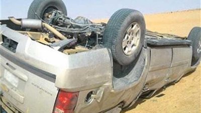مصرع سيدة وإصابة ٦ من أسرة واحدة في انقلاب ملاكي بصحراوي المنيا