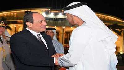الرئيس يودع ضيف مصر الكريم سمو الشيخ محمد بن زايد في ختام زيارته لمصر