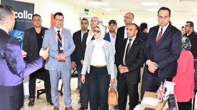 وزيرة الصحة تتابع تدريب الفرق الطبية على يد أجانب من مبنى هيئات التأمين الجديد ببورسعيد