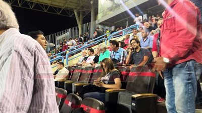 بالصور.. الجهاز الفني لمنتخب مصر ونجوم الأهلي في موقعة بتروسبورت