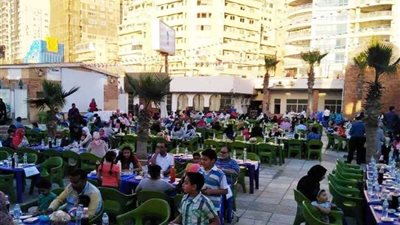 إفطار جماعى لمهندسي الإسكندرية داخل ناديهم بـ