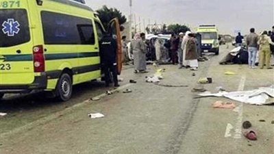 إصابة 3 أشخاص في حادث تصادم بالطريق الزراعي بالبحيرة