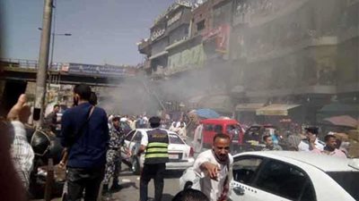 حريق محدود بحارة اليهود بالقاهرة