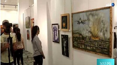 «إرادة أرض الزيتون أقوى من إرهابكم» .. ملتقى الفن التشكيلي الثانى بسوريا (فيديو )