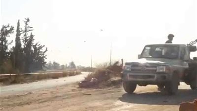 بالفيديو ..معارك تحرير كوبرى مطار طرابلس من الميليشيات الإرهابية