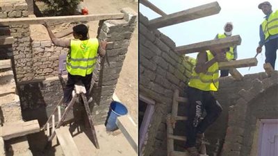 صناع الخير تبدأ أولى قوافل إعمار المنازل المتهالكة بقرية دار السلام في الفيوم