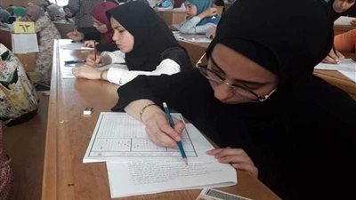 انتظام امتحانات الفصل الدراسى الثانى بتربية المنوفية