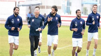 تدريبات استشفائية للاعبي الزمالك