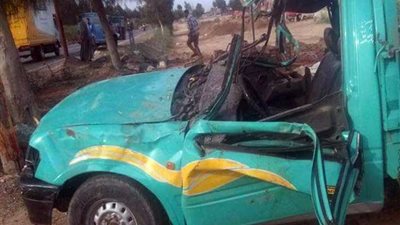 مصرع شخصين وإصابة 5 آخرين في حادث تصادم بالبحيرة