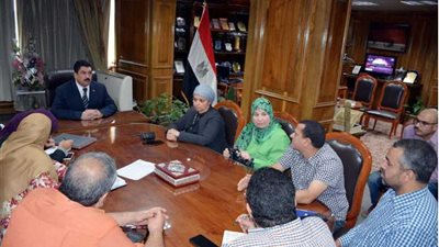 محافظ القليوبية يناقش المخطط التفصيلي للقناطر الخيرية