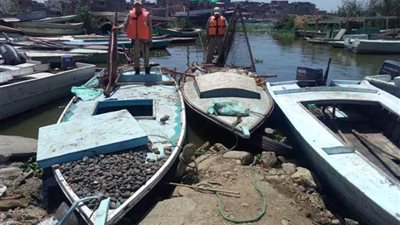 ضبط 15 قضية غزل دورة مخالف في حملة مكبرة على بحيرة البرلس