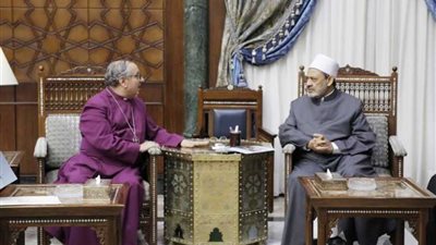 شيخ الأزهر يستقبل وفد الكنيسة الأسقفية للتهنئة بعيد الفطر