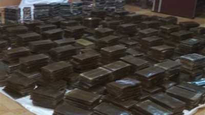 ضبط 450 طربة حشيش ببرج العرب