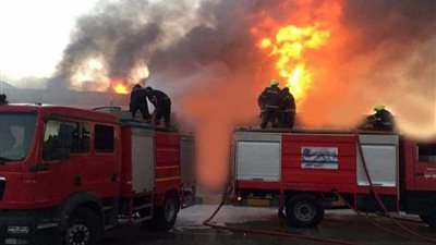 السيطرة على حريق اندلع في مزرعة فواكه بالبحيرة