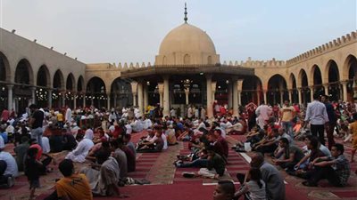 صلاه العيد بجامع عمرو بن العاص