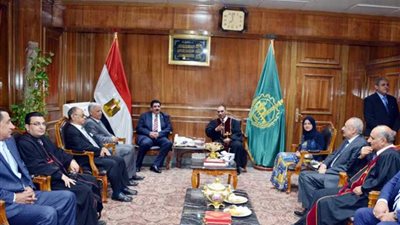 أسقف بنها وقويسنا وراعي الكنيسة الإنجيلية يهنئ محافظ القليوبية بعيد الفطر