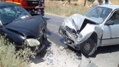 إصابة 6 أشخاص في حادث تصادم بالطريق الزراعي في البحيرة