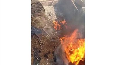 محاولات للسيطرة على حريق خلف الإدارة الزراعية بـ