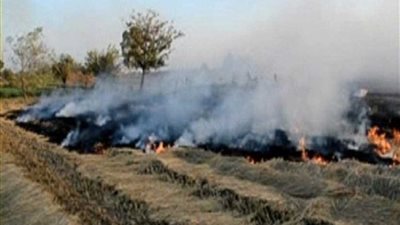 السيطرة على حريق المخلفات الزراعية بدمنهور