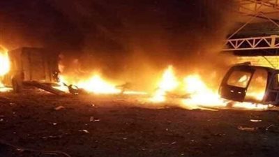 بالصور.. الطيران الليبي يدمر ورشة 