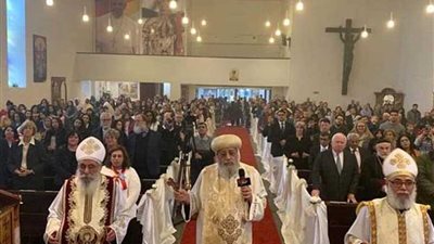 البابا تواضروس الثاني يدشن كنيسة العذراء بمدينة السادات