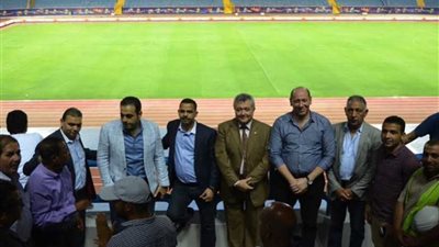 وفد البرلمان يتفقد استعدادات البطولة الإفريقية باستاد السويس
