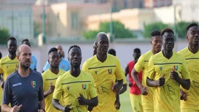 المنتخب الغينى يؤدي مرانه على ملعب ستاد جامعة الإسكندرية استعدادا لمواجهة مصر الودية
