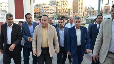 وفد البرلمان يتفقد استاد الإسكندرية