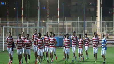 تدريبات بدنية قوية لاعبي الزمالك في المران اليوم