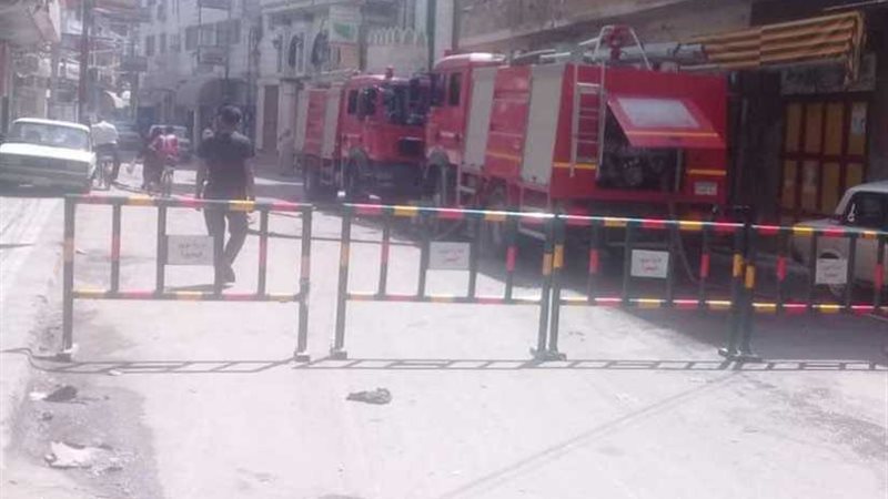 إصابة 10 في حريق