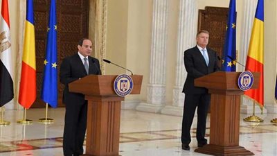 السيسي يلتقي فى بوخارست رئيسي مجلسي الشيوخ والنواب الرومانيين