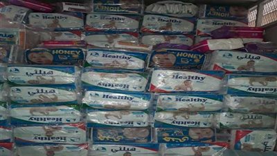 ضبط مصنع مخالف لحفاضات الأطفال