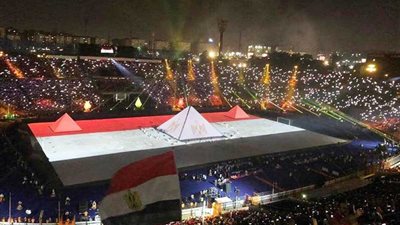 صفحات الرئيس على تويتر وفيس بوك تحتفي بحفل الافتتاح الأسطوري لـ «كأس أمم أفريقيا»