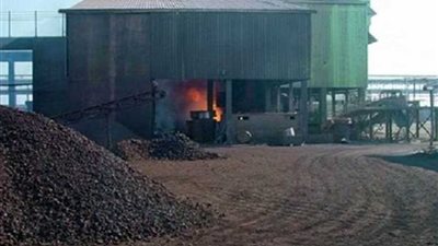 إخماد حريق المولد الخاص بفرن إنتاج الفيرومنجنيز في سيناء