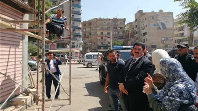بدء طلاء واجهات العمارات بالقليوبية