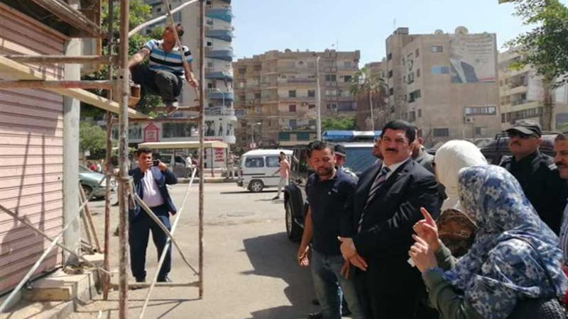 بدء طلاء واجهات العمارات