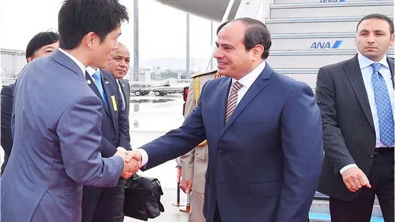 الرئيس السيسي يصل