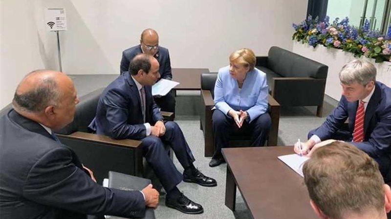 ميركل للسيسي: ألمانيا