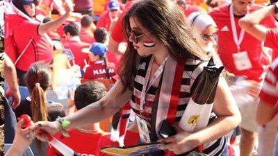 حضور قوي للمشجعات المصريات في بطولة كأس الأمم