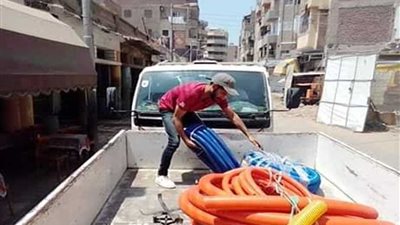 رفع وإزالة 1365 تعديًا وإشغال طريق بدمنهور