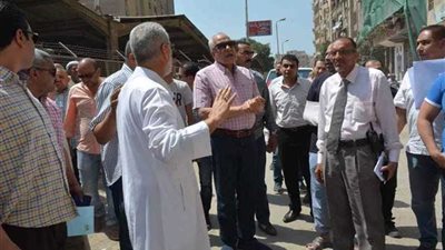 محافظ الجيزة : إخلاء إدارى لعقار متصدع بالعمرانية حفاظاً على حياة المواطنين