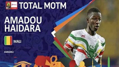 ‏‎«هايدرا» رجل مباراة منتخبي مالي وأنجولا